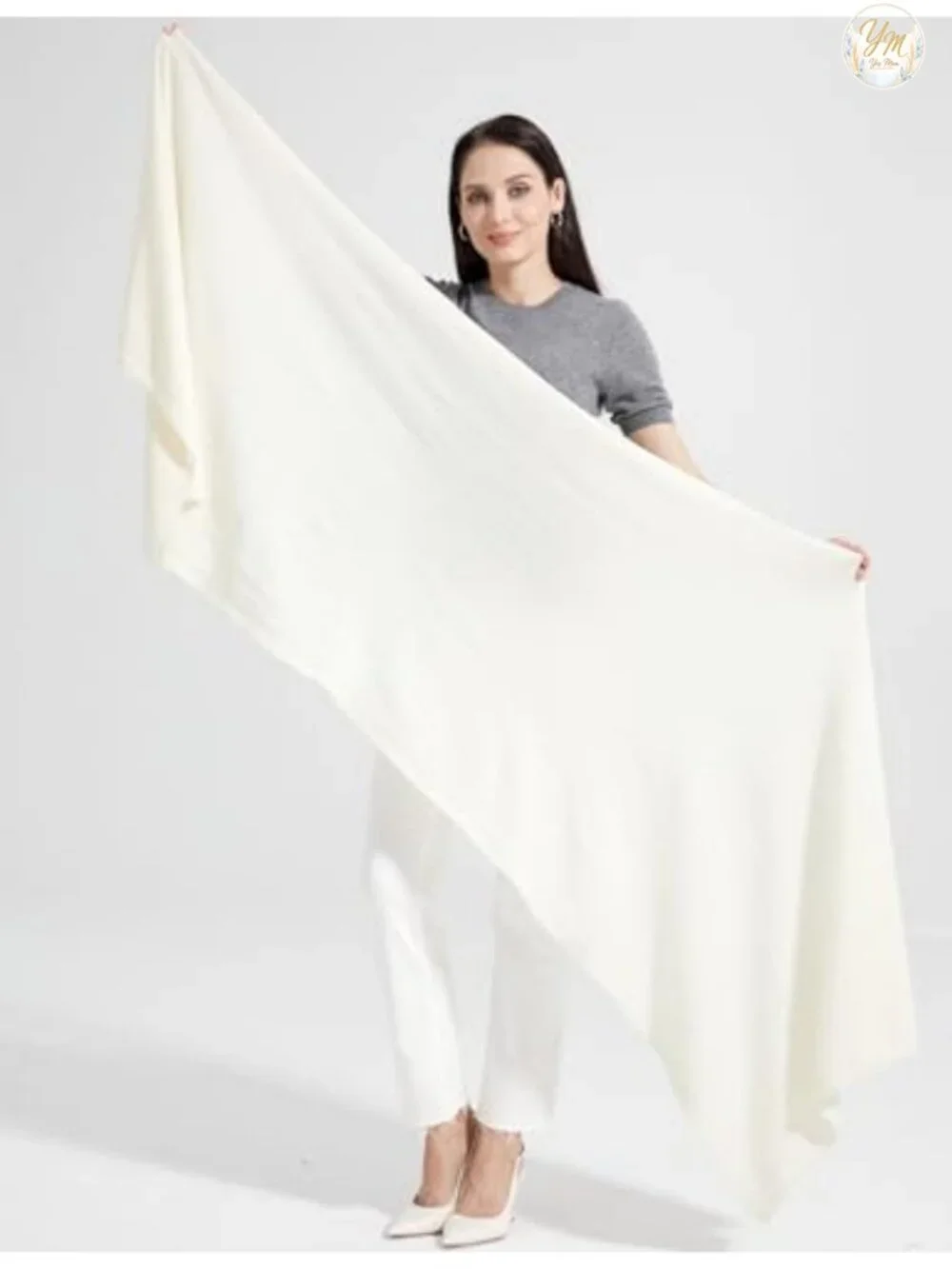 Cashmere Blend Wrap Scarf Stole for Women Travel Extra Large 87